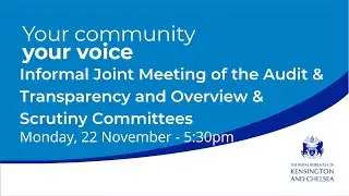 Informal Joint Meeting of the Audit & Transparency and Overview & Scrutiny Committees - 22 Nov