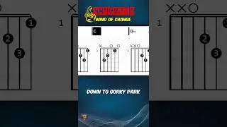 Scorpions - Wind Of Change | Scrolling Guitar Chords & Lyrics  #guitarlesson #guitar #music #rock