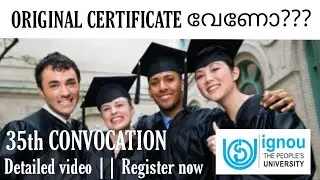 IGNOU ORIGINAL CERTIFICATE | 35th CONVOCATION | IGNOU MALAYALAM | IGNOU ALERTS