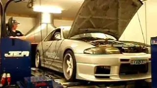 JEM dyno r33 gtr t88 on e85 472kw@all fours