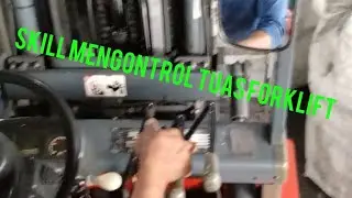 how to control forklift lever