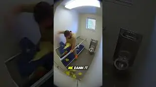 Inmate Loses Control and Destroys Jail Mattress in Violent Isolation Cell Rage