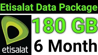 HOW TO ACTIVATE ETISALAT 180 GB INTERNET 180 DAY OFFER 2024