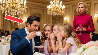 Single dad was having tea alone Froze&mdash; triplet girls whispered: 