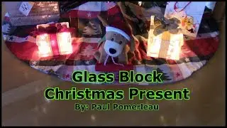 Glass Block Christmas Present