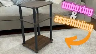 Unboxing & Assembling the 3-Tier Furinno Turn-N-Tube End Table