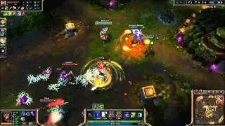 LoL Gameplay - Tanky Magic DPS Warwick (Troll game