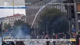 Lo sciopero per Gaza, gli scontri di Milano - Agorà 23/09/2025