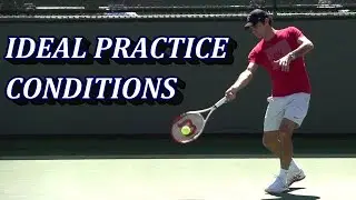 Ideal Tennis Practice / Rally Conditions