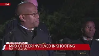 DC police give update after officer shoots, kills person