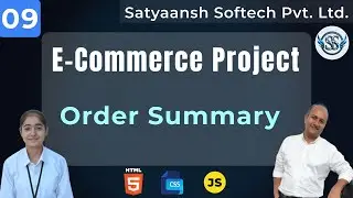 09 - Order Summary in Ecommerce website | JavaScript | Design and code | Satyaansh Softech
