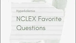 Nclex favorite question: content explanation in a simple way  