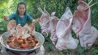 Easy Braised Pig Ears Eating So Delicious | Cooking Pig Ears Recipe