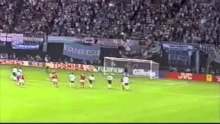 England 1 Argentina 0 -World Cup Japan 2002 - rare street terrace fan video