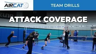 Volleyball Team Drills: Attack Coverage with an AirCAT