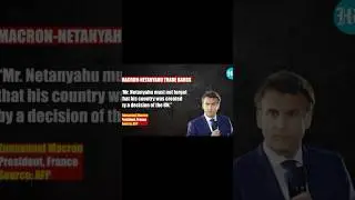 Macron vs netanyahu
