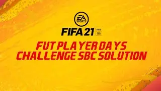 FUT Player Days Challenge SBC for Sunday 11th April 2021 - CHEAPEST METHOD!!! |FIFA 21
