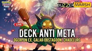 LIVE 🔴BIKIN DECK ANTI META OGERPON EX, GALARIAN OBSTAGOON, DAN LAINNYA- POKEMON TCG POCKET