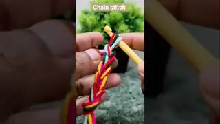 😍colourful chain stitch🧶|#crochet #trending #shorts #diy|blisswithme _02