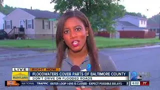 Heavy rains causing major flooding in Baltimore County