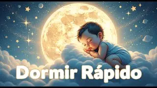 Bebê Dorme Rápido 🌙 Música de Ninar com Lua e Estrelas | Voz Suave para Dormir