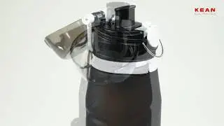 Collapsible Water bottle with filter for travel removes 99.9999% of waterborne bacteria