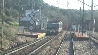 Cruce en Vega-Magaz con Regional Express desde el Intercity 283 22/12/2019
