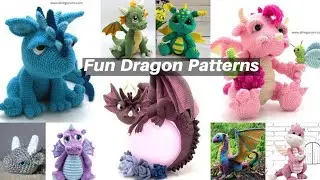 Make 15 Crochet Dragon Patterns  Amigurumi Stuffed Animals