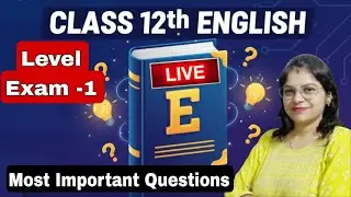 Live | Revision Class | English | Class - 12th | by Nikita Ma'am