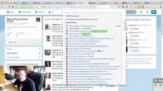 Finding contact data starting from a Twitter list