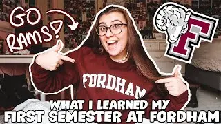 What I Learned My First Semester of College | Fordham University