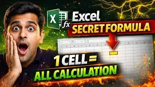 Excel का Hidden Formula 🔥 | 1 Formula = 10x Fast Work