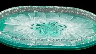 #50 Bloom Sparkle Edge Tray or Coaster Tutorial using Epoxy Resin
