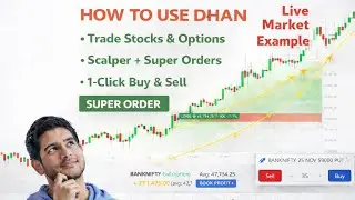 How To Use Dhan| Dhan App Order Placement Explained | Scalping, SL & Super Order