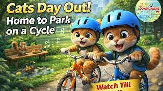 Cats Day Out! Home to Park on a Cycle &ndash; Full Adventure Vlog | LooksFlowers Universal Pets