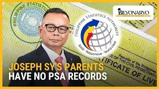 Joseph Sy's parents have no PSA records | Business 360