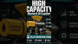 Oil Expeller | 6 bolt | Mustard Oil Press | Flat Top External Gear Box | Coconut Oil | Sarso,Binola