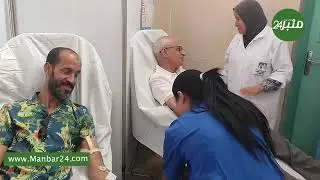 بمركز تحاقن الدم بمدينة إبن جرير تمت اليوم عملية التبرع بالدم لفائدة ضـ حايا فاجعة الزلزال .