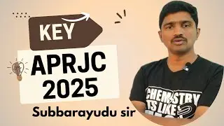 APRJC entrance exam | key with explanation || April-2025 @SubbarayuduB.N.