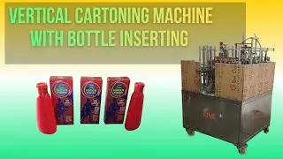 VERTICAL CARTONING MACHINE WITH BOTTLE INSERTING