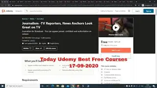Today Udemy Best Free Online Courses | 17 September 2020 | Udemy Free Coupen | #udemy