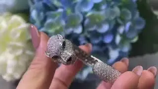 CARTIER PANTH&Egrave;RE DE BRACELET WHITE GOLD EMERALDS ONYX DIAMONDS
