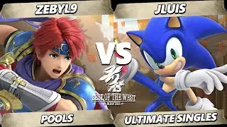 Best of the West II - ZebYL9 (Roy) Vs. JLuis (Sonic) Smash Ultimate - SSBU