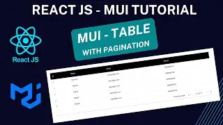 MUI Table with pagination in React JS  | Load MUI Table with api data | React JS - MUI Tutorial