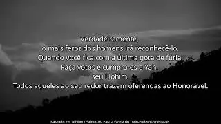 CANTO  “ Elohim é conhecido em Yahudah ”  Baseado em Tehilim / Salmo 76-