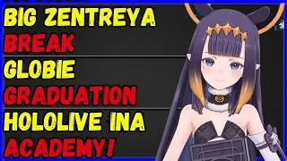 Zen sudden break. Globie graduation, Hololive Ina academy