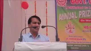 Annual Report: 2018-19 of GC Narnaul Presented on Annual Prize Distribution Function-2019