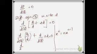 Condition for the most economical rectangular section