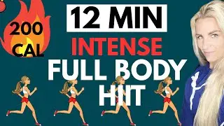 BURN 200 CALORIES 🔥 12  Min INTENSE FAT BURN 🔥 Cardio workout | no equipment | jumping |