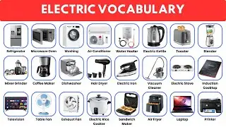 35 Electrical Appliances Items | Electrical List With Name And Picture | Electrical Vocabulary